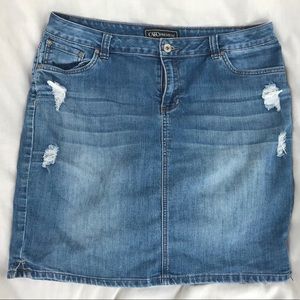 Cato Premium Denim Plus-Sizes Skirt